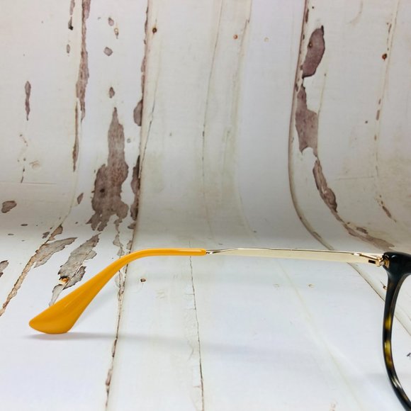 PRADA Oval Brown Tortoise & Gold Eyeglasses Glasses Frames NWOT - Picture 5 of 12